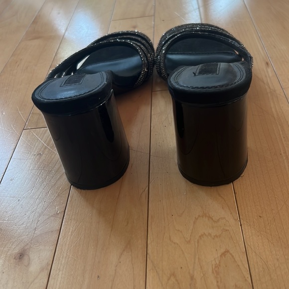 Sparkly black mule heels - Picture 3 of 4